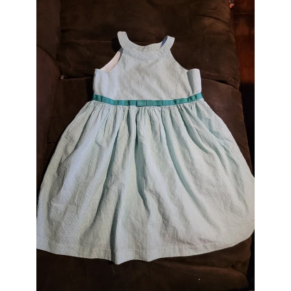 Gymboree dressed up shop‎ green dress bow size 6 spring Easter